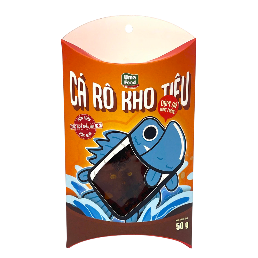  Cá Rô Kho Tiêu Ăn Liền Uma' Food 50G 
