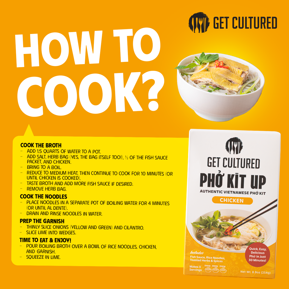  Phở Kit Up (Chicken) 