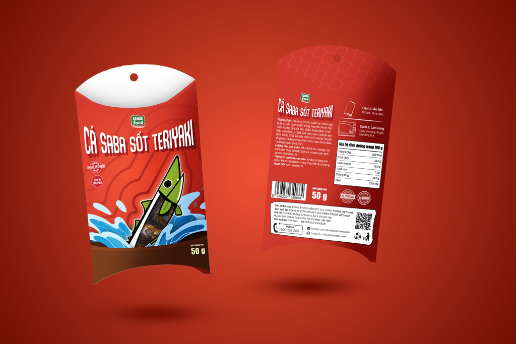  Cá Saba Sốt Teriyaki Ăn Liền Uma' Food 50G 