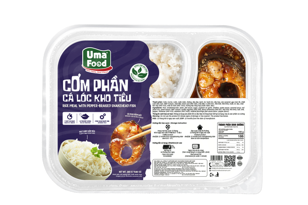  Cơm Phần Cá Lóc Kho Tiêu Ăn Liền Uma' Food 250G 