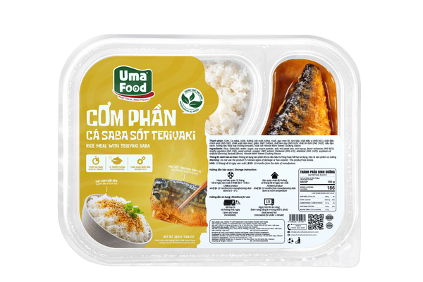  Cơm Phần Cá Saba Sốt Teriyaki Ăn Liền Uma' Food 250G 