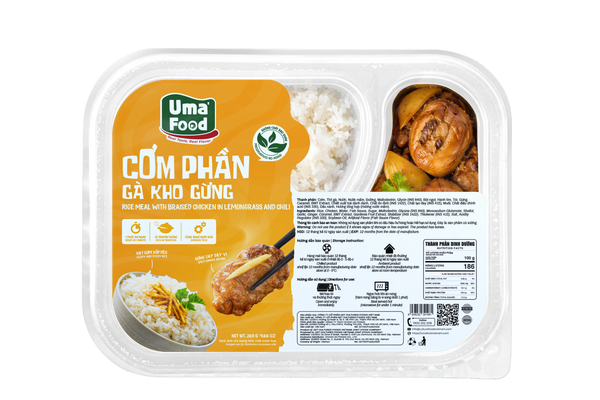  Cơm Phần Gà Kho Gừng Ăn Liền Uma' Food 280G 
