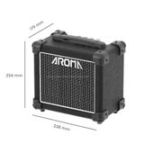  Aroma AG-10S Amply Cho Guitar Điện Có Kết Nối Bluethooth Và Hiệu Ứng Distortion 