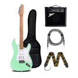  Bộ combo guitar điện Deviser LG2S và amply Smiger YX-15 giá rẻ dành cho người mới bắt đầu tập chơi 