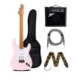  Bộ combo guitar điện Deviser LG2S và amply Smiger YX-15 giá rẻ dành cho người mới bắt đầu tập chơi 