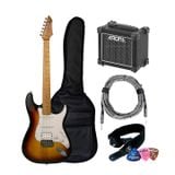  [Combo] Guitar điện DEVISER L-G2S + Amply AROMA AG-10S giá rẻ cho người mới tập chơi 