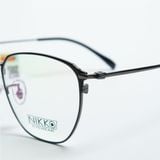  Gọng Kính Cận Nữ NIKKO N3101 – Dáng Đa Giác, Thép Không Gỉ IP Cao Cấp 