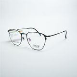  Gọng Kính Cận Nữ NIKKO N3073 – Dáng Đa Giác, Thép Không Gỉ IP Cao Cấp 