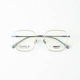  Gọng Kính Cận Unisex MERCY MC8006 – Dáng Đa Giác Thời Thượng, Titanium IP Siêu Nhẹ & Bền Bỉ 