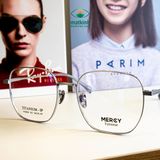  Gọng Kính Cận Unisex MERCY MC8006 – Dáng Đa Giác Thời Thượng, Titanium IP Siêu Nhẹ & Bền Bỉ 