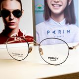  Gọng Kính Cận Unisex MERCY MC8116 – Dáng Oval, Titanium IP Cao Cấp Siêu Nhẹ 
