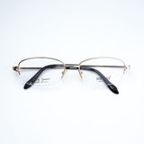  Gọng Kính Cận Unisex ESSENTIALS E70022 – Dáng Chữ Nhật Bo Góc Nửa Khung, Kim Loại Cao Cấp 