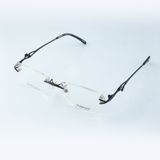  Gọng Kính Cận Nữ ESSENTIALS E70017 – Chữ Nhật Không Viền, Họa Tiết Cánh Bướm Sang Trọng 