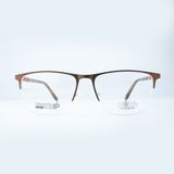  Gọng Kính Cận Nam NOVA NC3096 – Dáng Chữ Nhật Nửa Khung, Thép Không Gỉ Lịch Lãm 