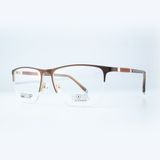  Gọng Kính Cận Nam NOVA NC3096 – Dáng Chữ Nhật Nửa Khung, Thép Không Gỉ Lịch Lãm 