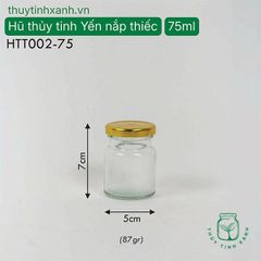 Hũ thủy tinh yến nắp thiếc