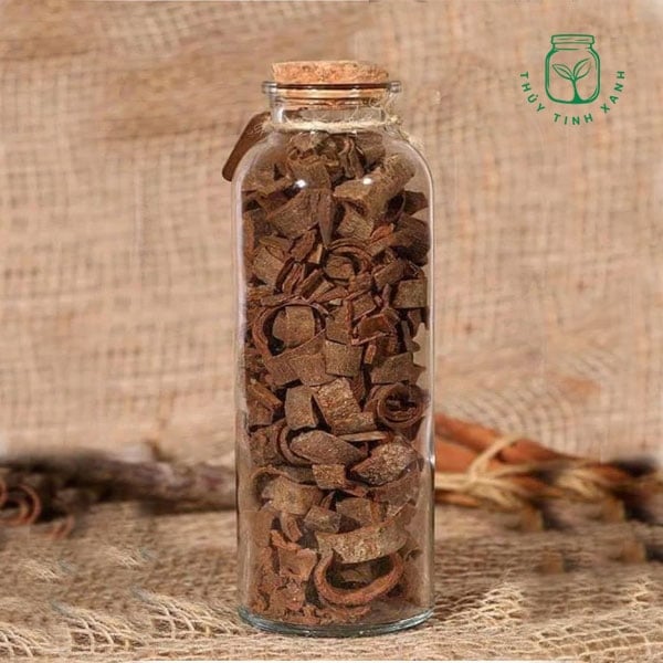 Chai thủy tinh tròn nút gỗ bần