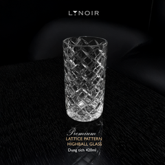 Lattice Pattern Highball Glass