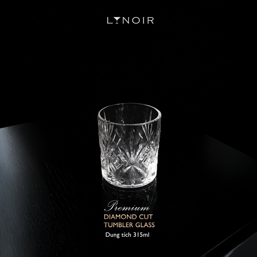 Diamond Cut Tumbler Glass