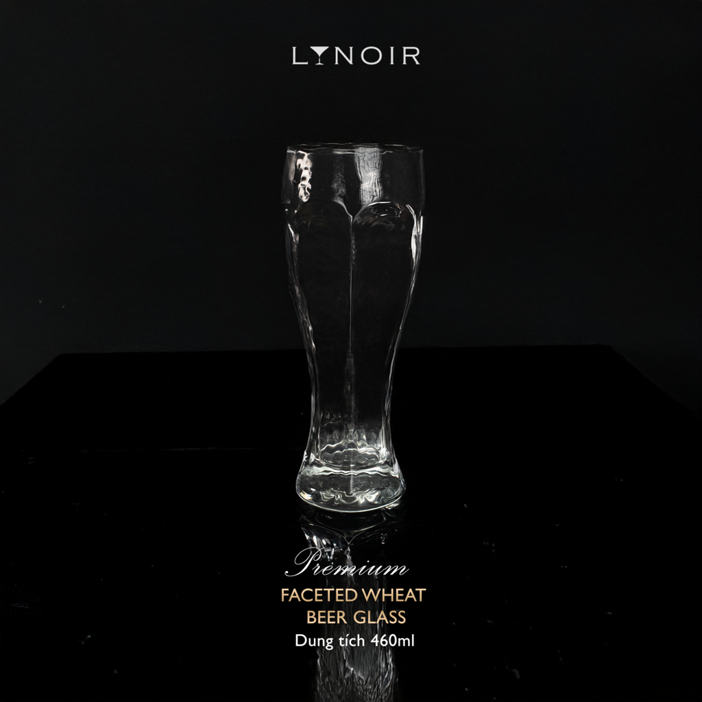 Faceted Wheat Beer Glass