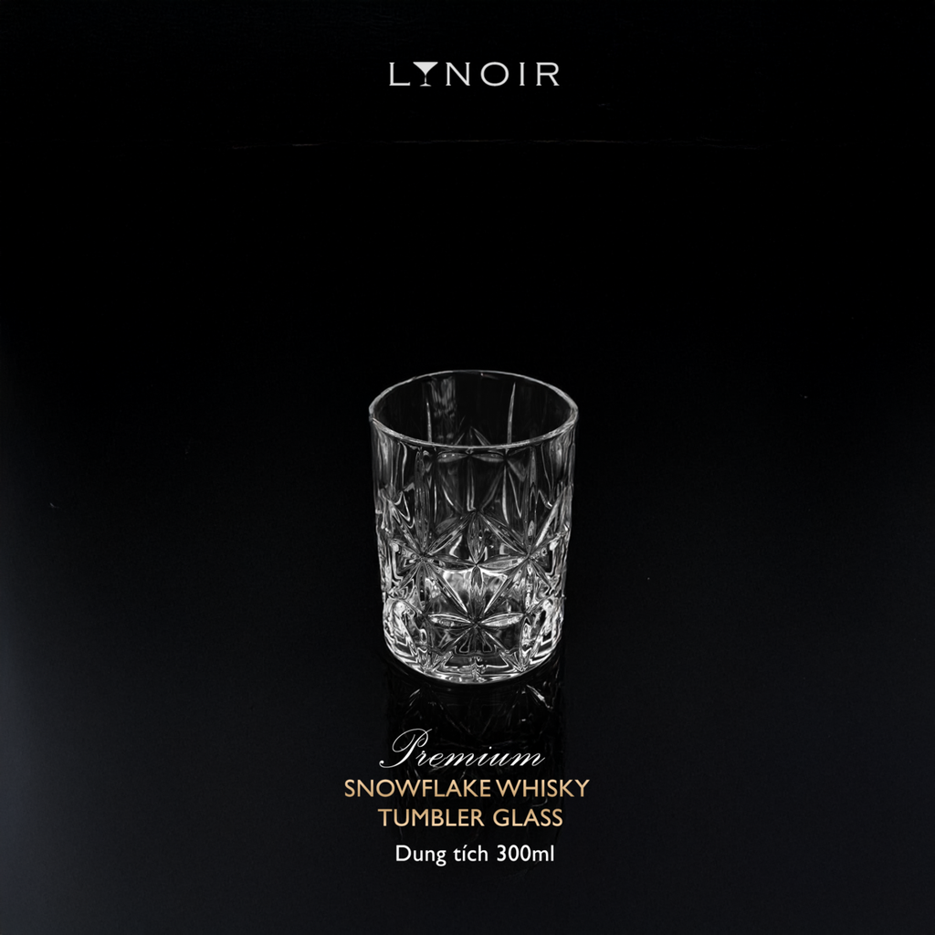 Snowflake Whisky Tumbler Glass
