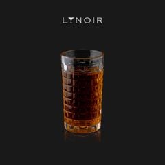 Ly Thủy Tinh Checker Pattern Highball 310ml [LYNOIR-LY017] – Tặng Đế Lót Ly Gỗ Khắc Miễn Phí