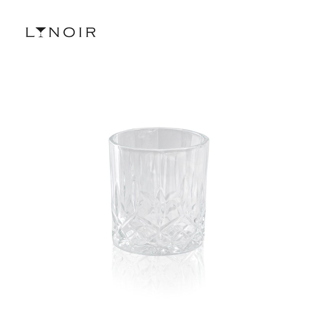 Ly Thủy Tinh Whisky Starburst Bottom Tumbler 250ml [LYNOIR-LY047] – Tặng Đế Lót Ly Gỗ Khắc Miễn Phí