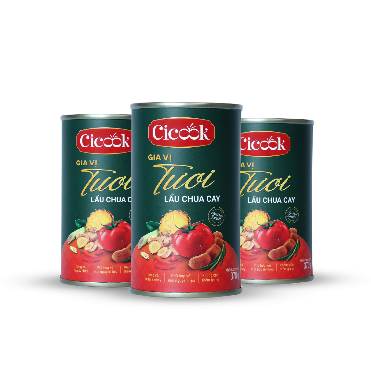  COMBO 3 Lon Lẩu Chua Cay (370G x 3) 