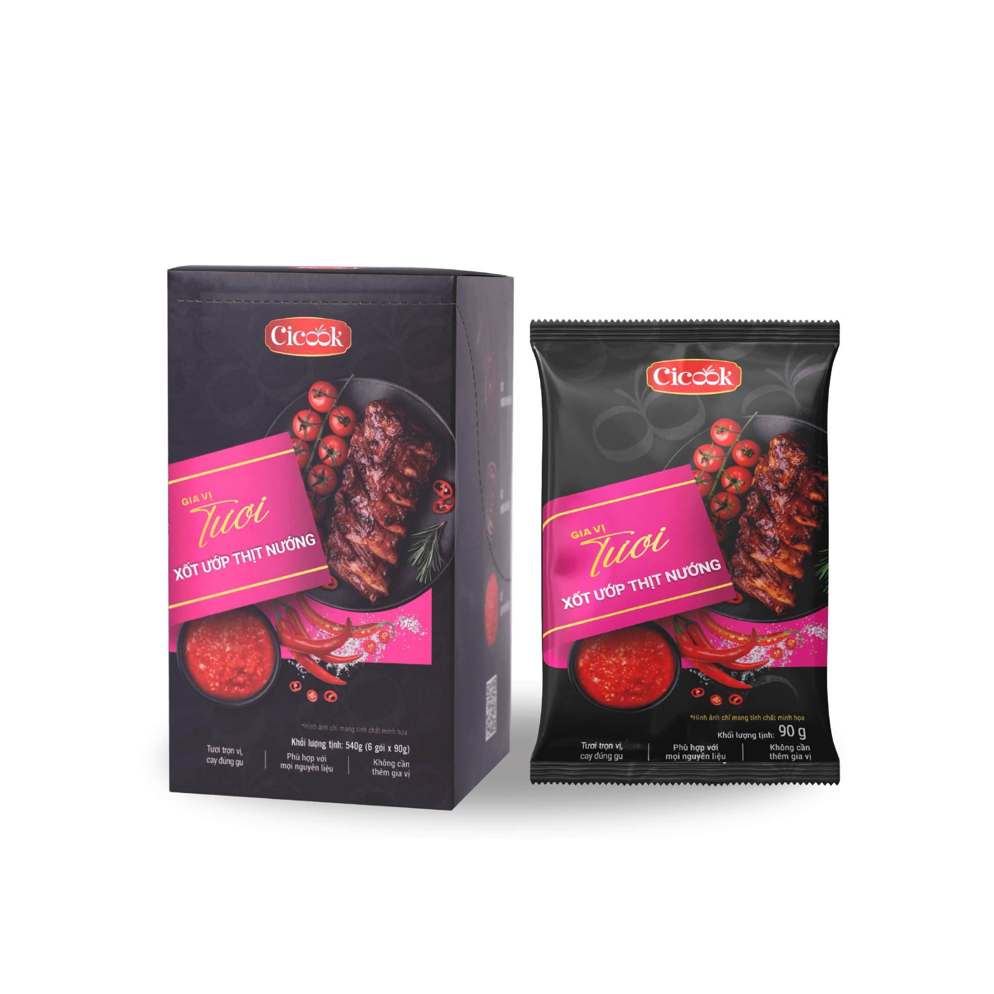  Gói Xốt Ướp Thịt Nướng 90G 