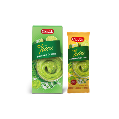  Hộp Muối Chấm Ớt Xanh 180G 