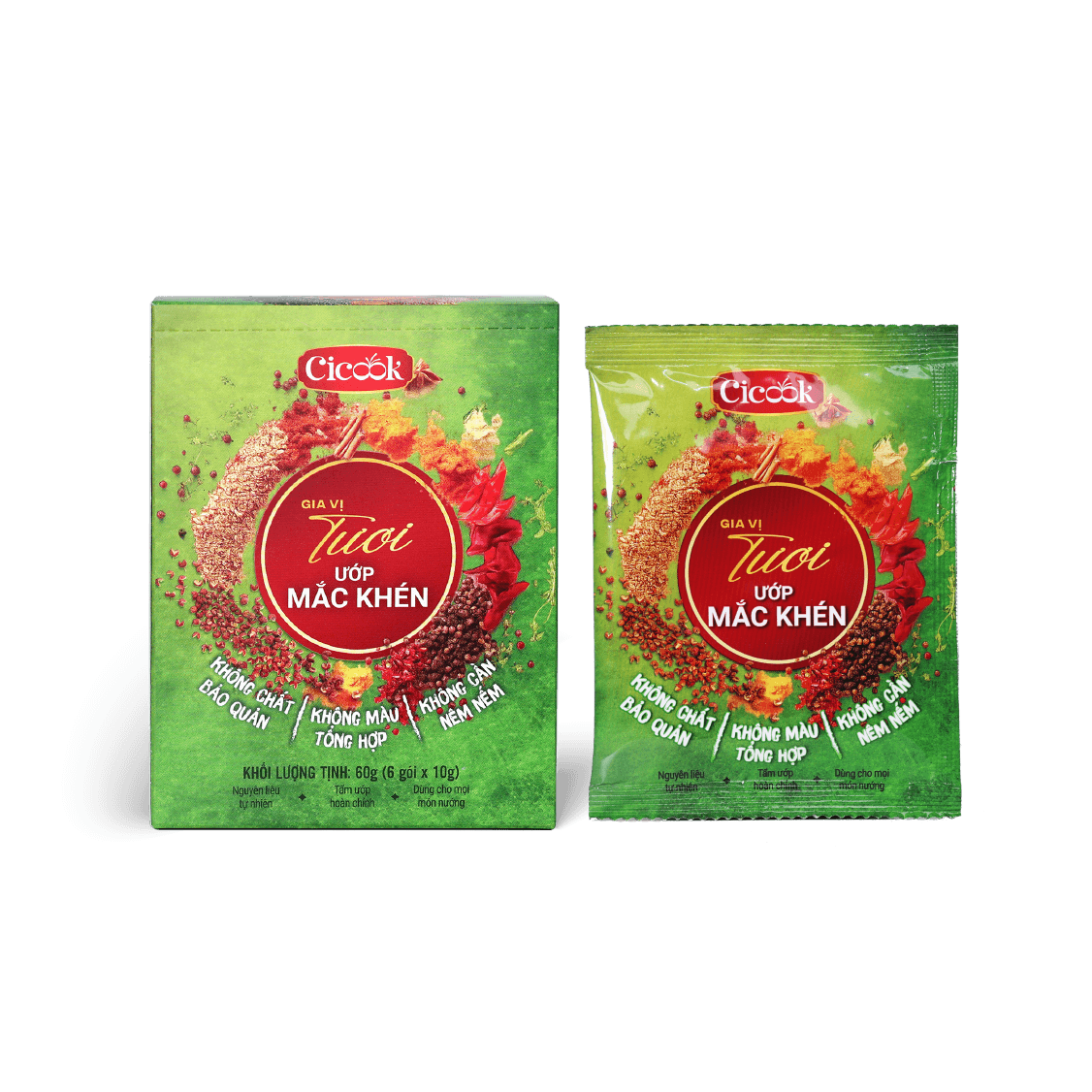  Hộp Bột Ướp Mắc Khén (10G x 6 gói) 