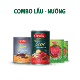  [COMBO LẨU NƯỚNG] 1 Lẩu Chua Cay 370G + 1 Xốt Nướng Smoky 230G + 2 Gói Bột Ướp Thịt Nướng (10Gx2) 