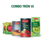  [COMBO TRÒN VỊ] 1 Lẩu Chua Cay 370G + 1 Chấm Muối Ớt Xanh 180G + 1 Xốt Nướng Smoky 230G + 2 Gói Bột Ướp Thịt Nướng (10Gx2) 