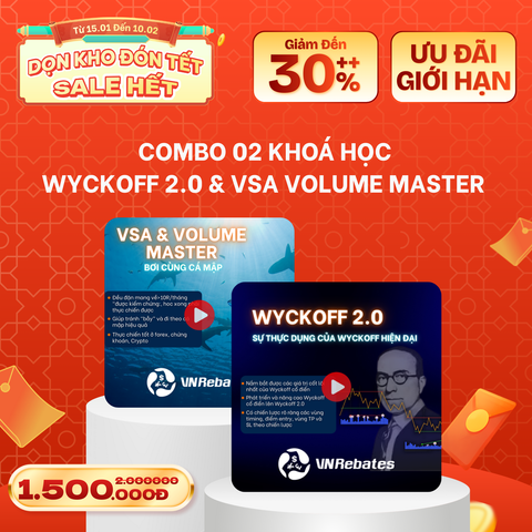Combo 2 Khóa học Video: VSA & Wyckoff 2.0