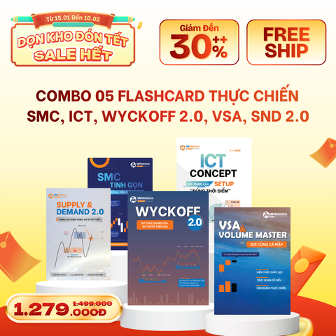 Combo 5 Bộ Flashcard: ICT, SMC, SND, VSA, Wyckoff 2.0