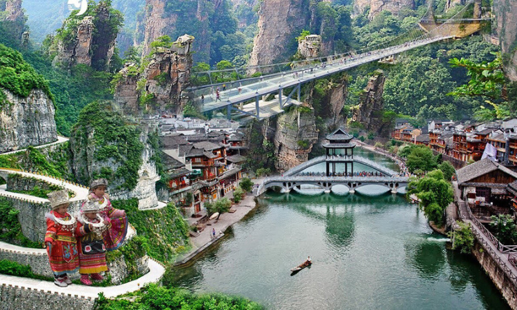  Tour Trung Quốc - 6N5Đ: Hà Nội - Thượng Gia Giới - Phượng Hoàng Cổ Trấn 
