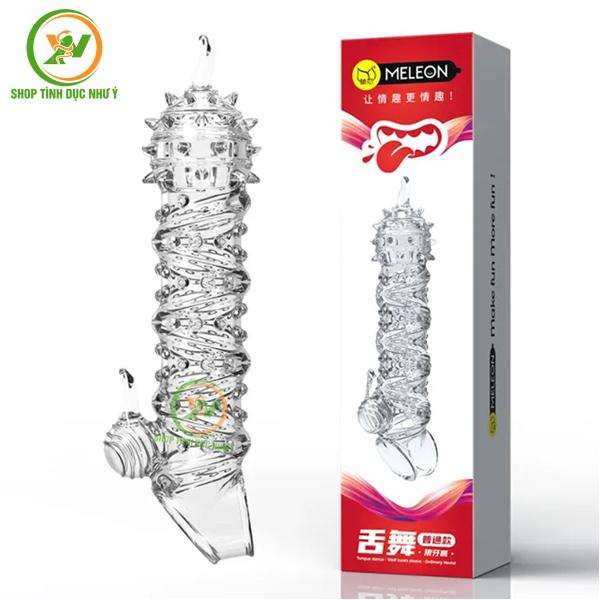 Bao cao su đôn dên Meleon có quai đeo đầu gai dài