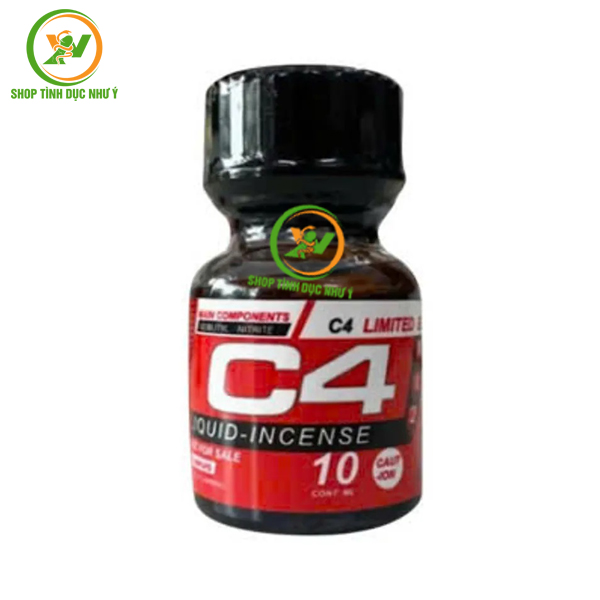 Chai thuốc hít Popper C4 đỏ tăng kích thích khoái cảm 10ml