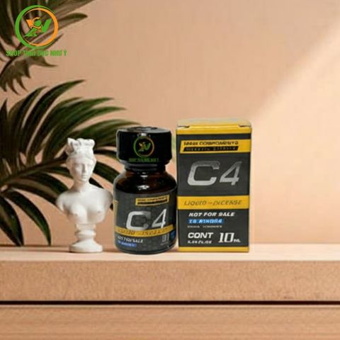 Chai thuốc hít Popper C4 vàng tăng kích thích khoái cảm 10ml