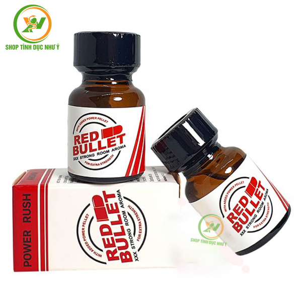 Chai thuốc hít Popper tăng khoái cảm Red Bullet dung tích 10ml