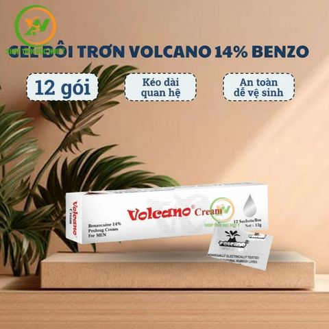 Combo 10 gói kem Volcano Cream chống xuất tinh sớm dùng 1 lần