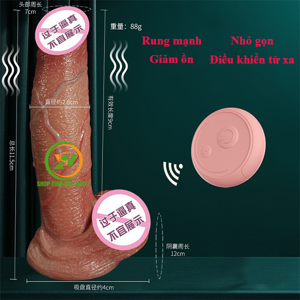 Dương vật giả mini cầm tay có gân nổi kích thích điểm G