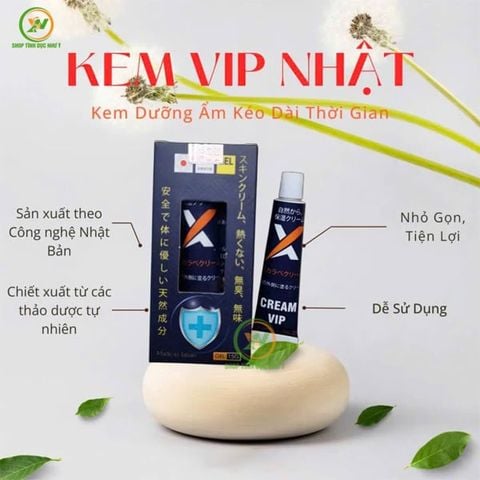 Kem Vip Nhật X Cream Vip chính hãng Nhật Bản tuýp 20g tăng 30p
