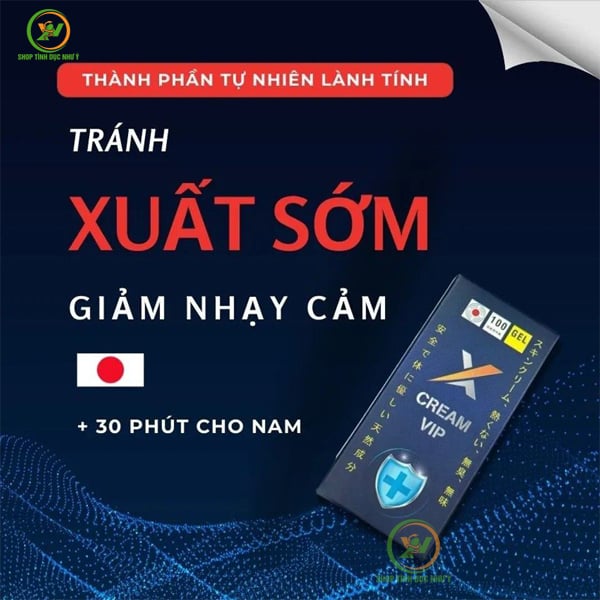 Kem Vip Nhật X Cream Vip chính hãng Nhật Bản tuýp 20g tăng 30p