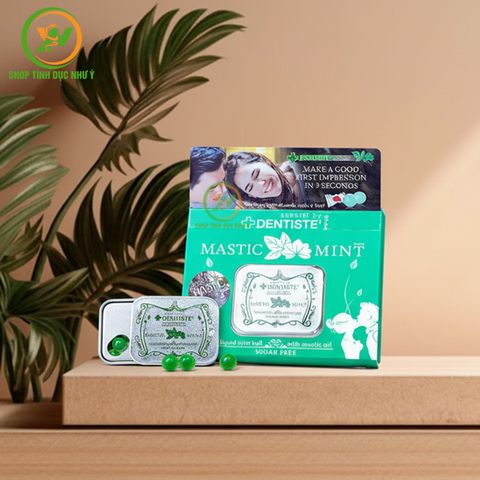 Kẹo bạc hà ngậm quan hệ miệng tăng khoái cảm Dentiste Mastic Mint