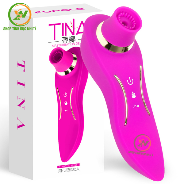 Máy bú mút Tina massage thủ dâm cho nữ kèm rung cực mạnh
