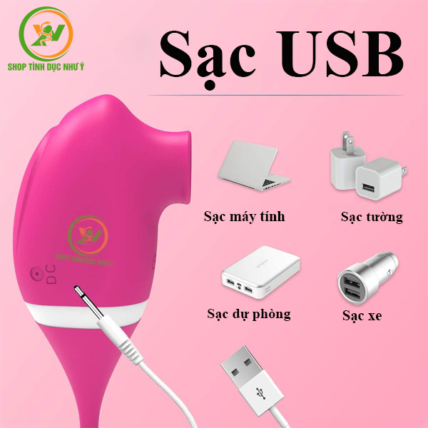 Máy rung hút thủ dâm cho nữ điều khiển bằng app điện thoại