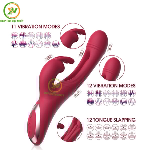Máy rung tình yêu kích thích đa điểm 3 trong 1 bằng APP