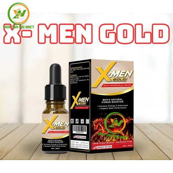 Thuốc kích dục Nam dạng nước cực mạnh X-men Gold