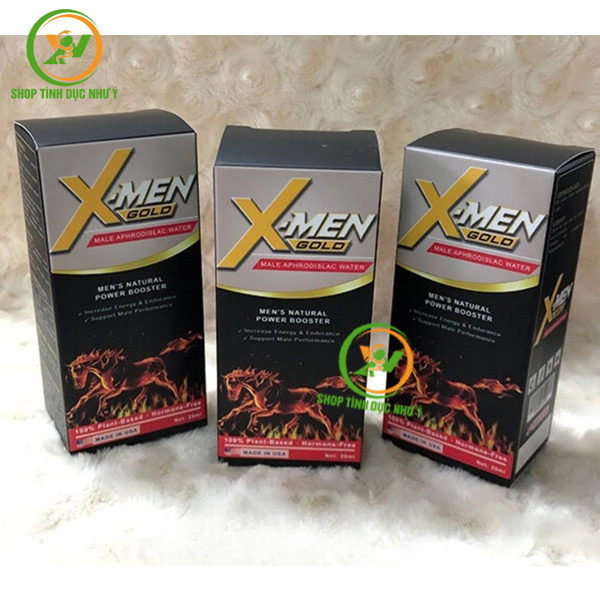 Thuốc kích dục Nam dạng nước cực mạnh X-men Gold